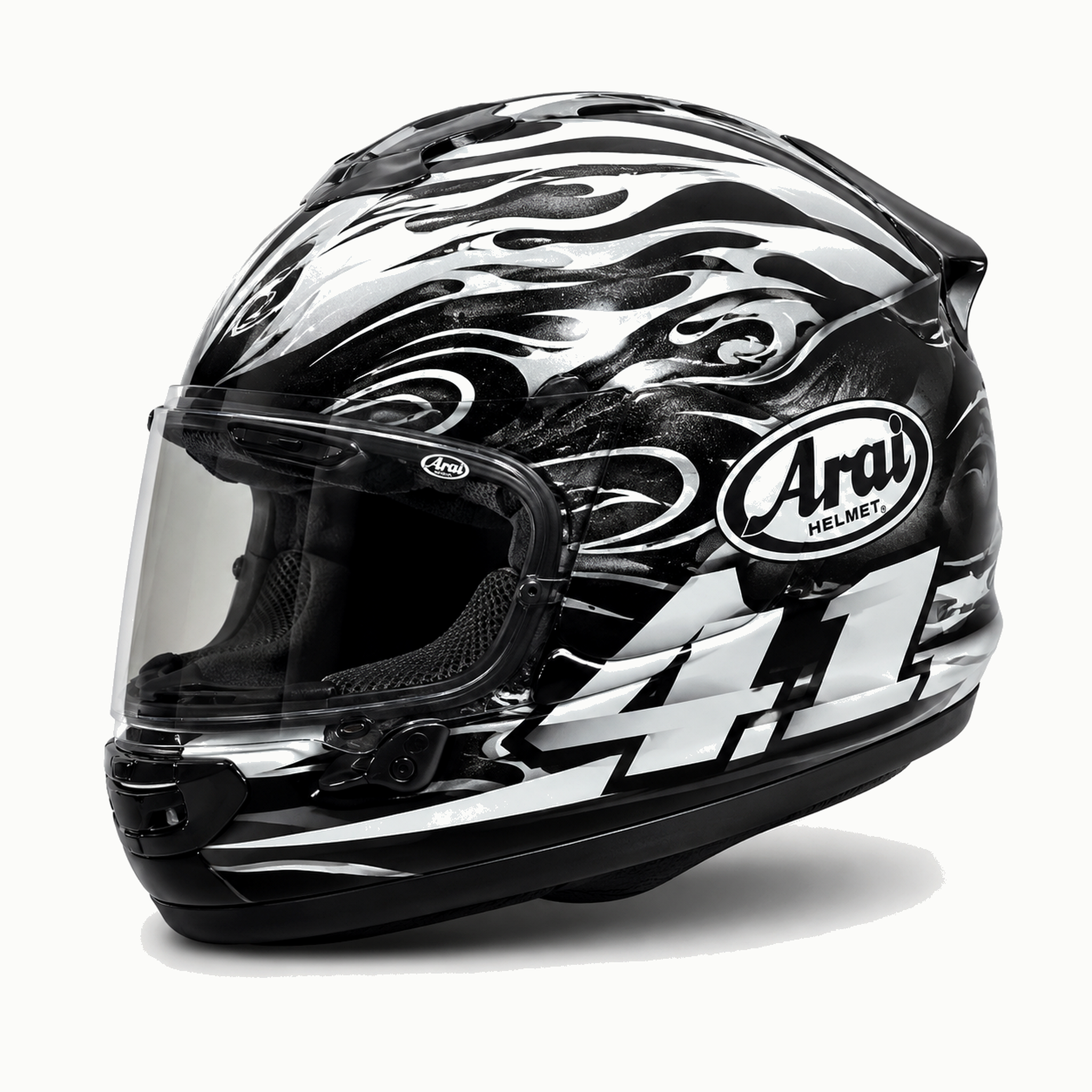 Casque Arai Intégral Haga Noir Flammes