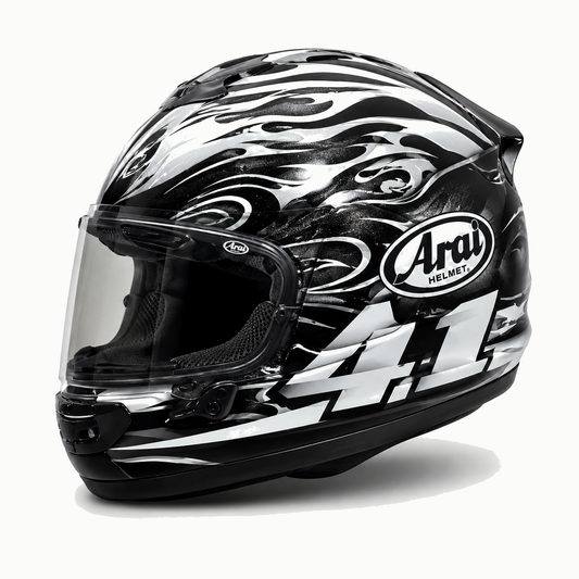 Casque Arai Intégral Haga Noir Flammes