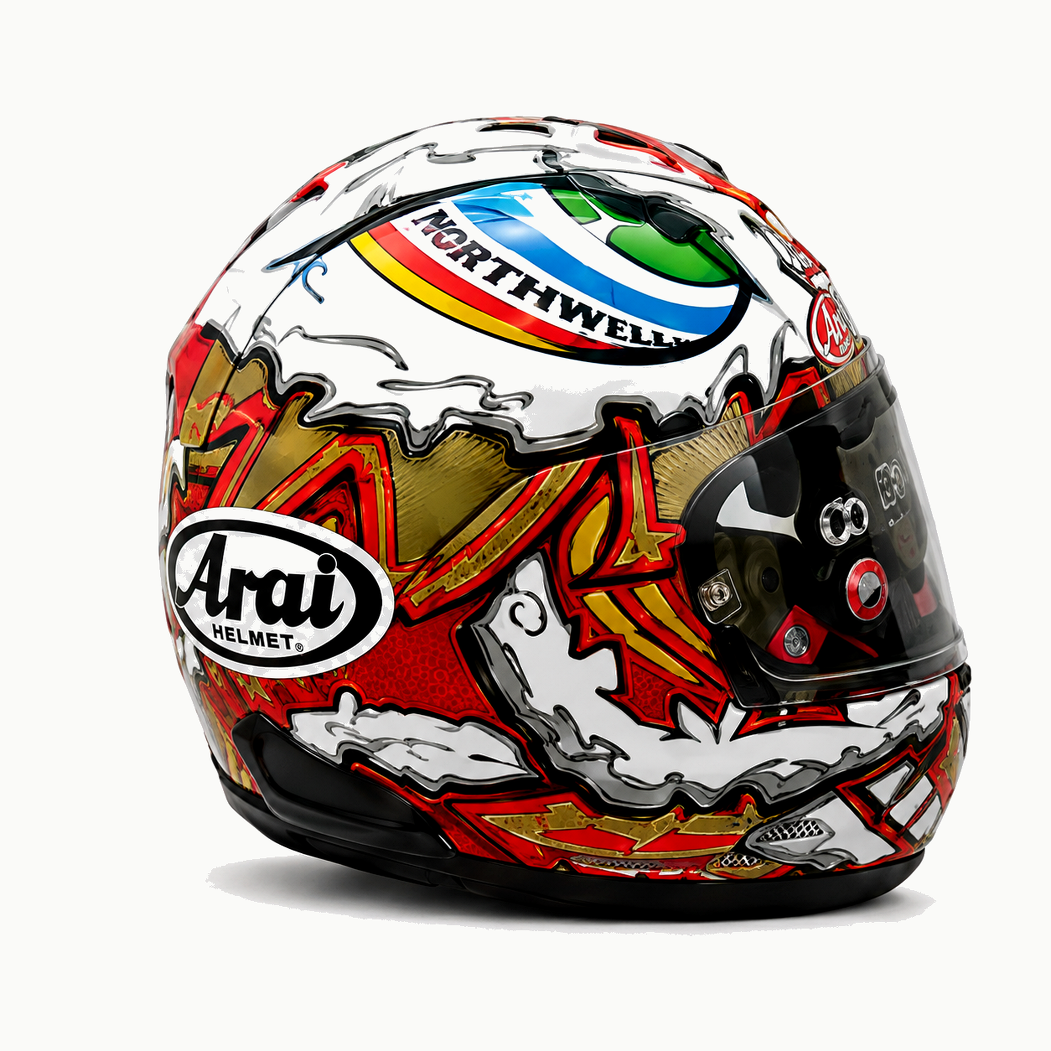 Casque Arai Intégral Lion Rouge