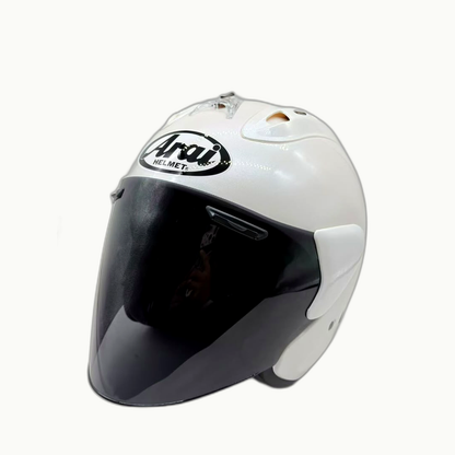 Casque Arai Jet Blanc - Vue Trois Quarts