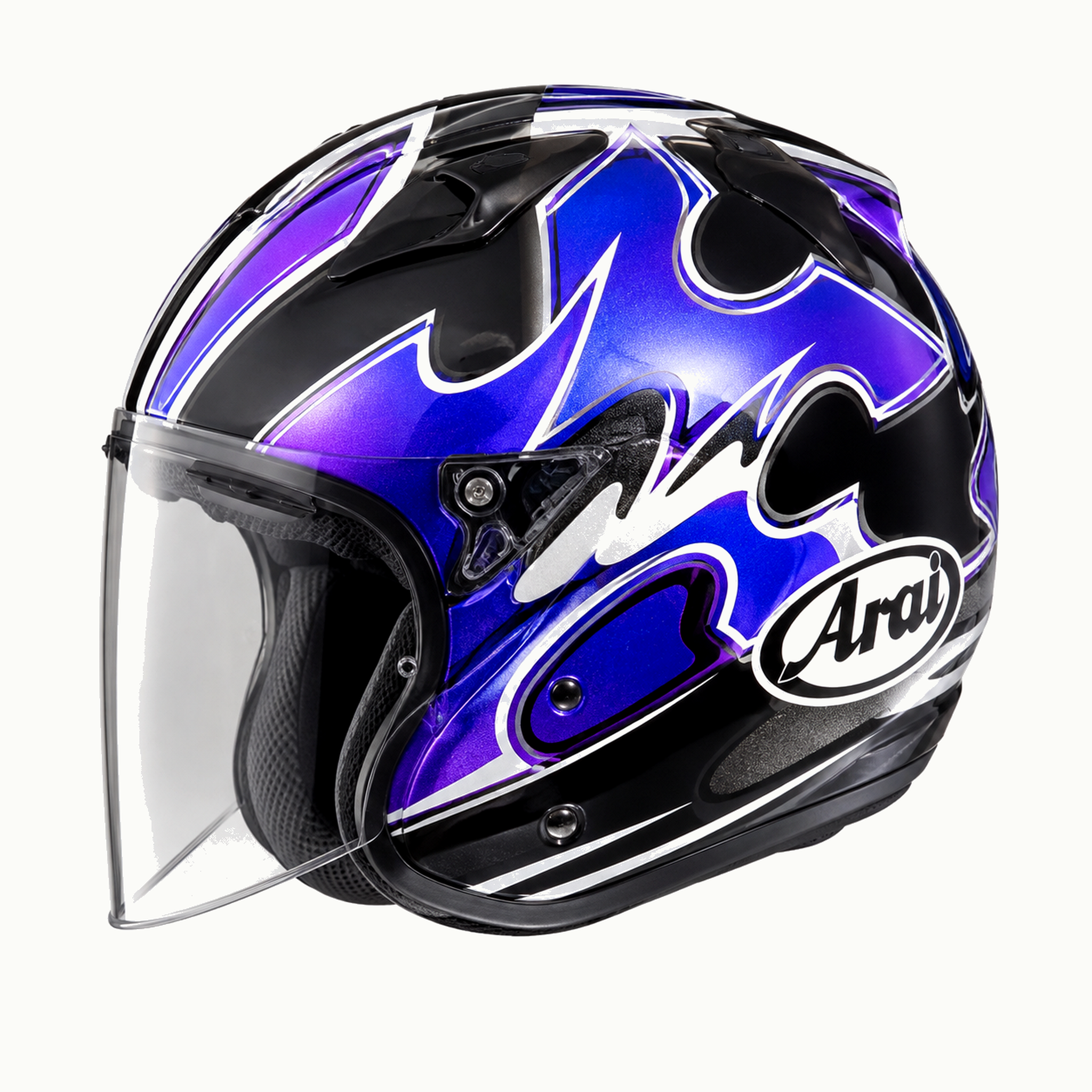 Casque Arai Jet Fléchette Argent