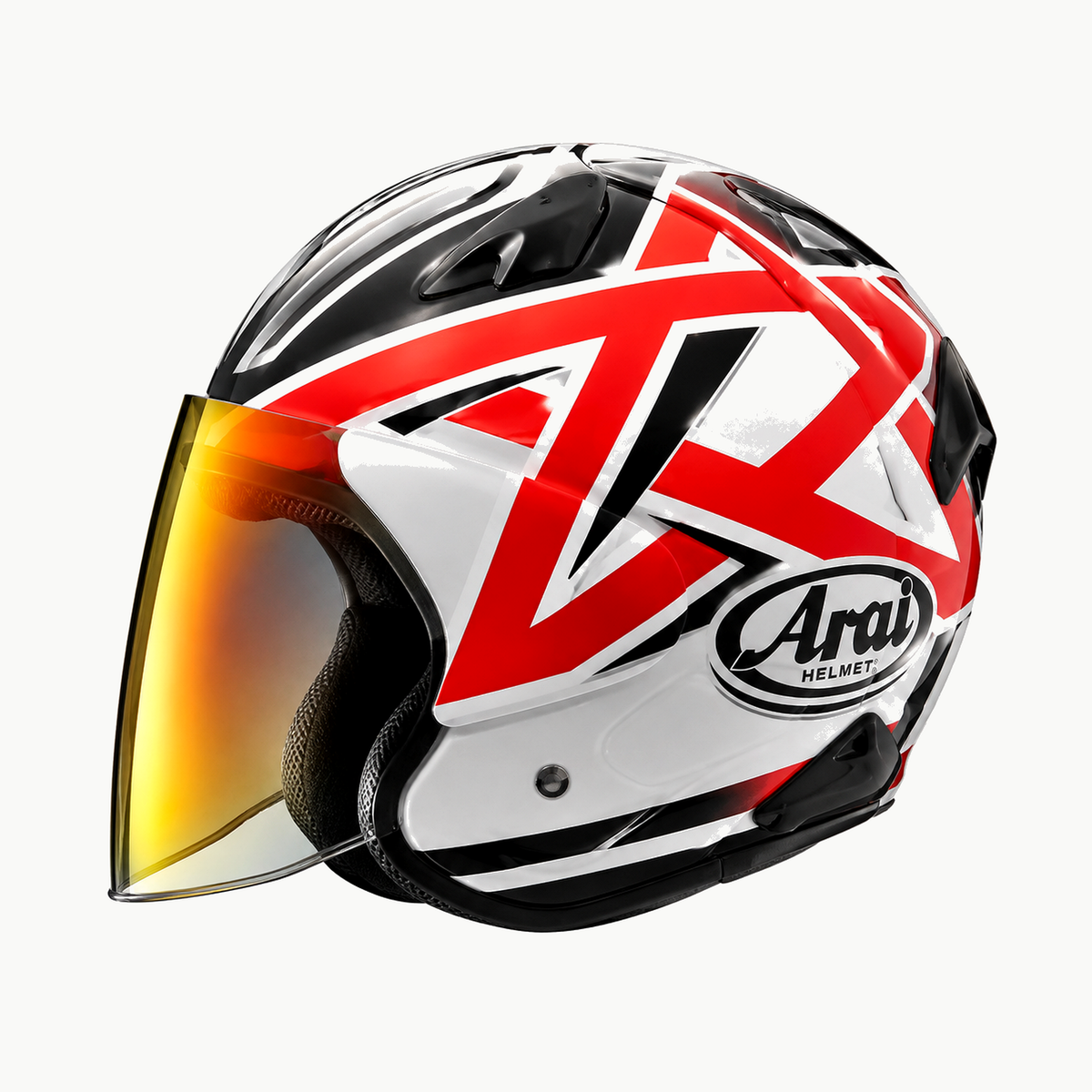 Casque Arai Jet Star Rouge