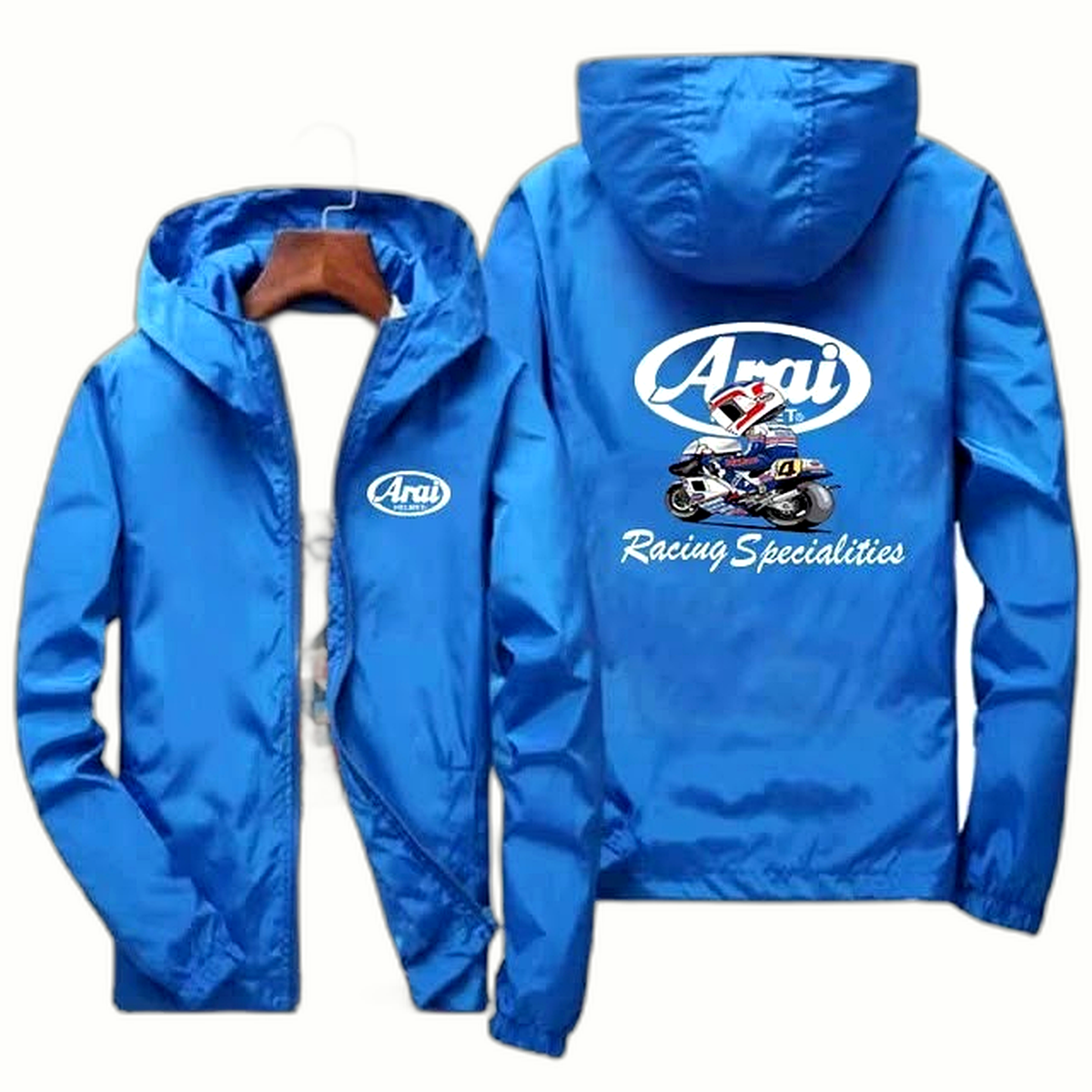 Veste Arai Bleu Logo Blanc