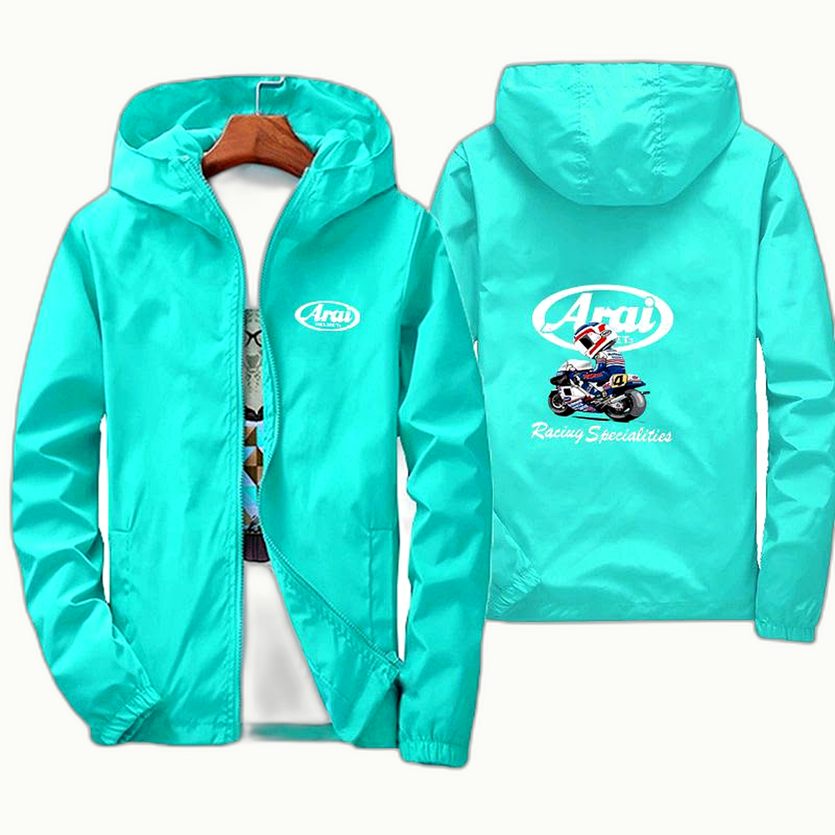 Veste Arai Menthe Logo Blanc